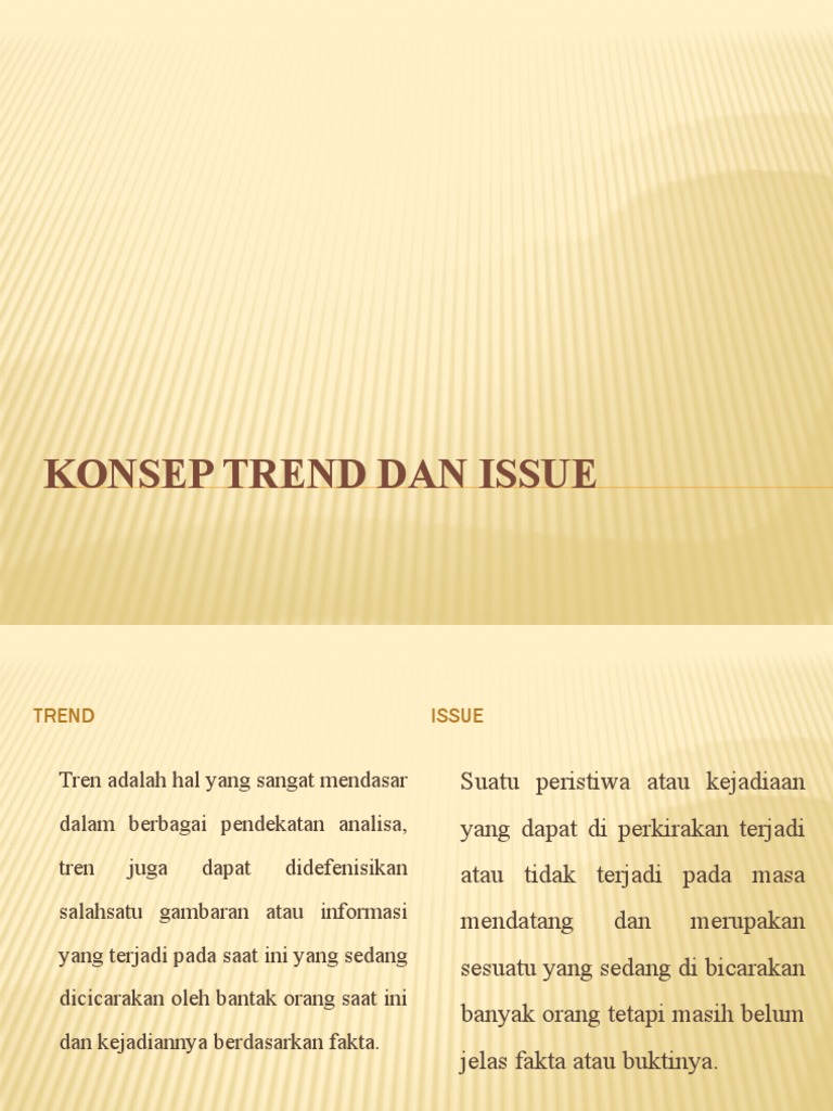 Tren dan Isu dalam Keperawatan | PDF | Pengembangan Diri