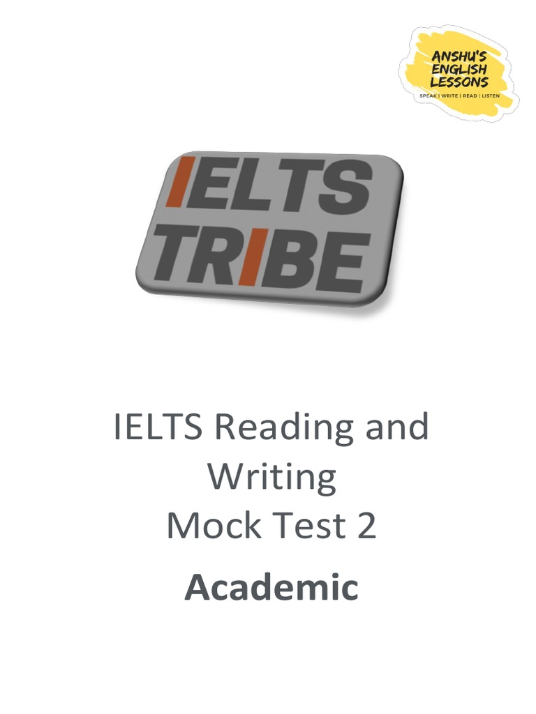 IELTS Academic Reading and Writing Mock Test 2 PDF International English Language Testing