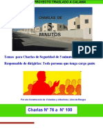 Charlas N°76 A N°100