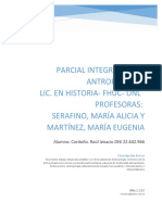 Parcial Integrador de Antropología Lic - en Historia