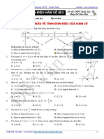 (Đỗ Văn Đức) 5 Bài Test Về Tính Đơn Điệu Với Video Giải Chi Tiết PDF