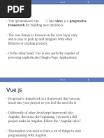 Vue - JS: Framework For Building User Interfaces