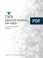 Service Manual SM-5300: PC Scale Printer Edition 1