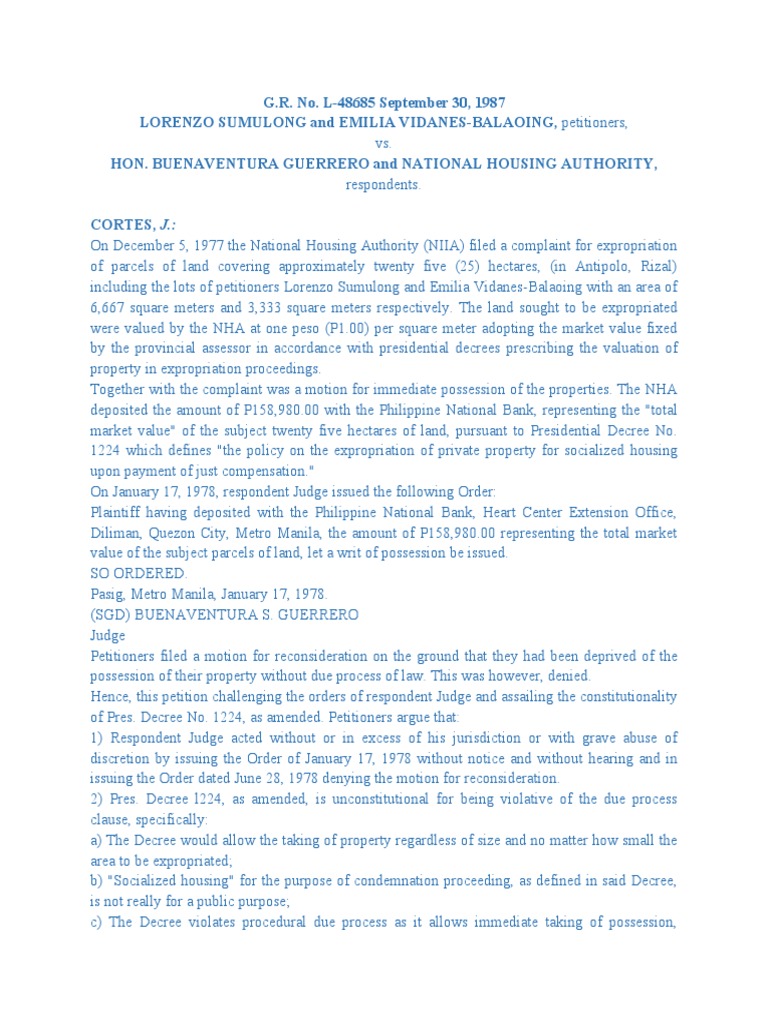 32 34 Cases Pdf Eminent Domain Government