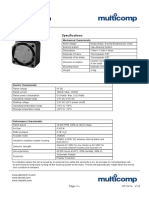 DC Axial Fan: Specifications