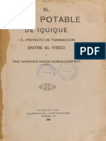 Proyecto Agua Potable para Iquique 1905 PDF