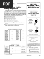 Three-Terminal Positive Fixed Voltage Regulators: Semiconductor Technical Data