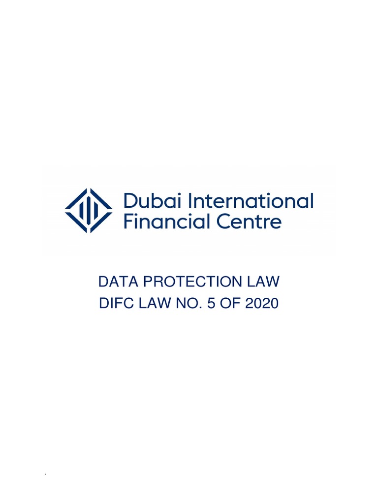 Data Protection Law Difc Law No 5 Of 2020 Pdf Information Privacy