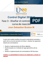 Web conferencia  control digital  Fase 3 - Diseñar el controlador según curva de reacción 