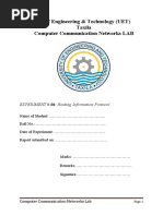 University of Engineering & Technology (UET) Taxila Computer Communication Networks LAB