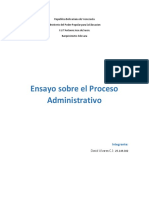 Ensayo Sobre El Proceso Administrativo