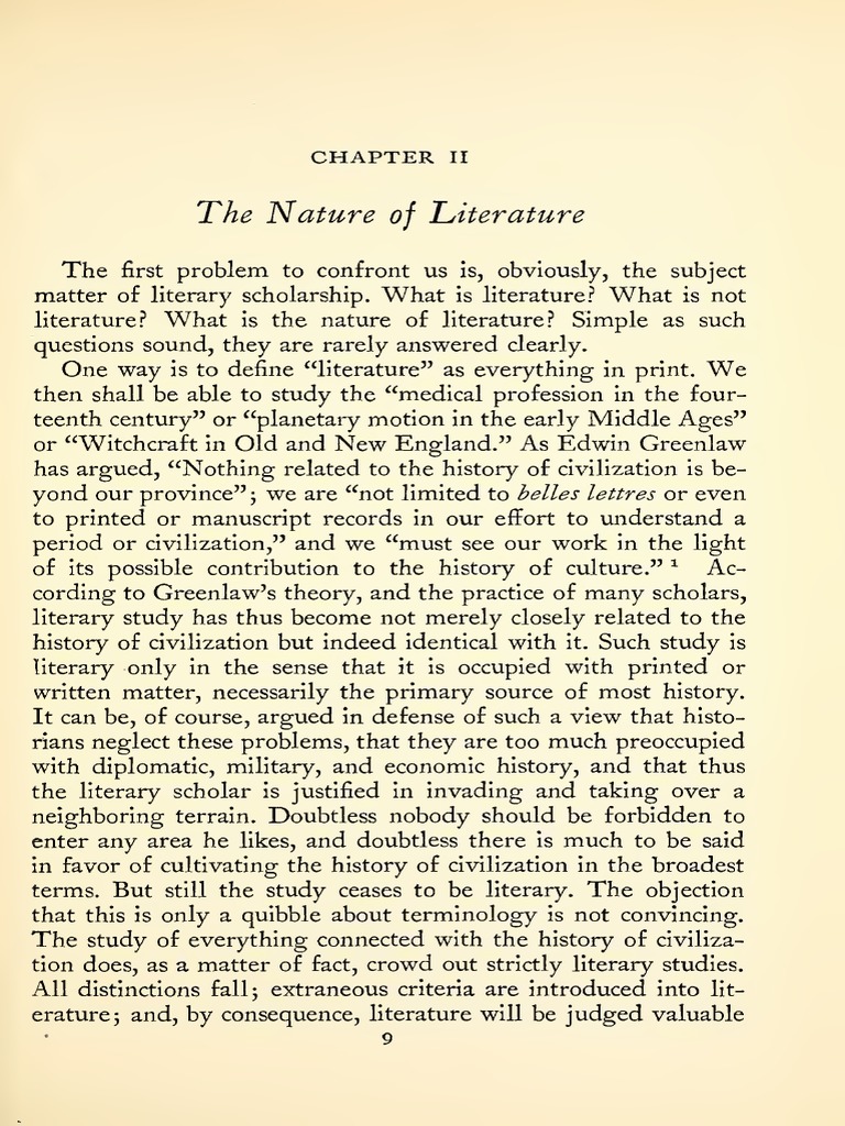 洋書 The Nature of Literature: Its Relation t The Nature of Literature, Theory of Literature - Warren and