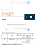 Attestation Tool Kit Compatibility Matrix