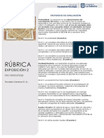 Rúbrica exposiciones 2 historia de la psicología 