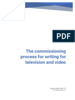 Commissioning Process For Writing For Television and Video