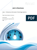 Unit 33 - Business IT Systems
