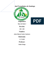 Segundo Parcial, Base de Datros JCC