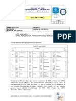 TALLER DE BIOLOGIA (Síntesis de Proteínas)