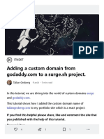 Adding A Custom Domain From Godaddy - Com To A Surge - SH Project. - DEV