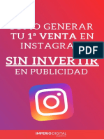 Cómo Generar Tu Primera Venta en Instagram Sin Invertir en Publicidad PDF
