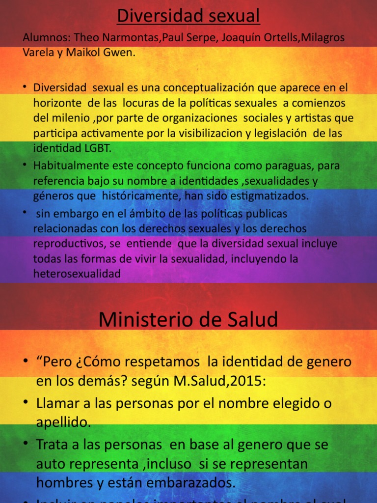 Conceptos y derechos de la diversidad sexual | PDF | Identidad de ...
