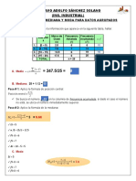 Taller Media Mediana y Moda para Datos Agrupados GUSTAVO SANCHEZ