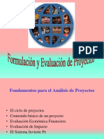 Formulación y Evaluación de Proyectos