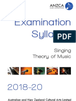 ANZCA Singing Syllabus 2018-20