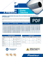 Ficha Tecnica Plastisur Tuberia Agua Fria Presion PDF