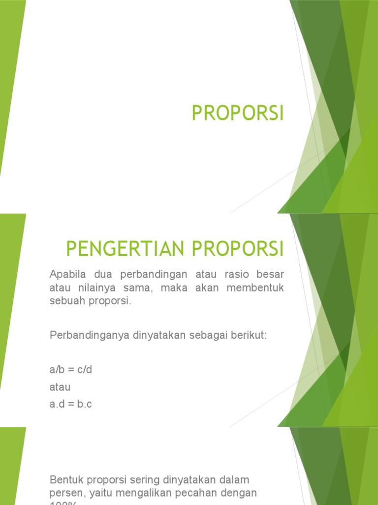 Pengertian dan Contoh Proporsi | PDF | Kesehatan Holistik | Sains ...