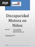 Discapacidad Motora en niños- INFORME