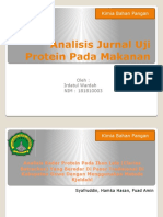 Analisis Jurnal Uji Protein Pada Makanan