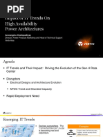 Impact of IT Trends On High Availability Power Architectures