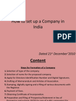 How To Set Up A Company in India