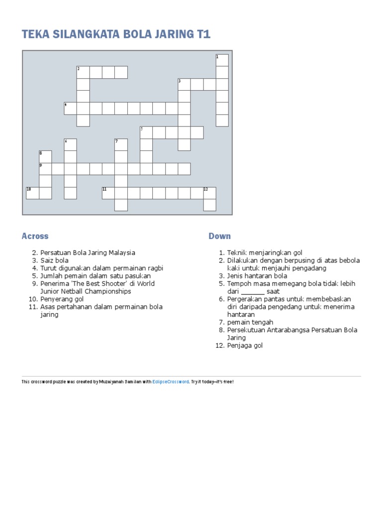Teka Silangkata Bola Jaring T1 Pdf