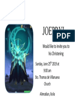 Joepryl: Would Like To Invite You To His Christening