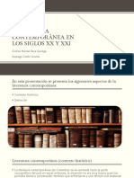 Literatura Contemporánea en Los Siglos XX y Xxi (Proyecto Castellano)