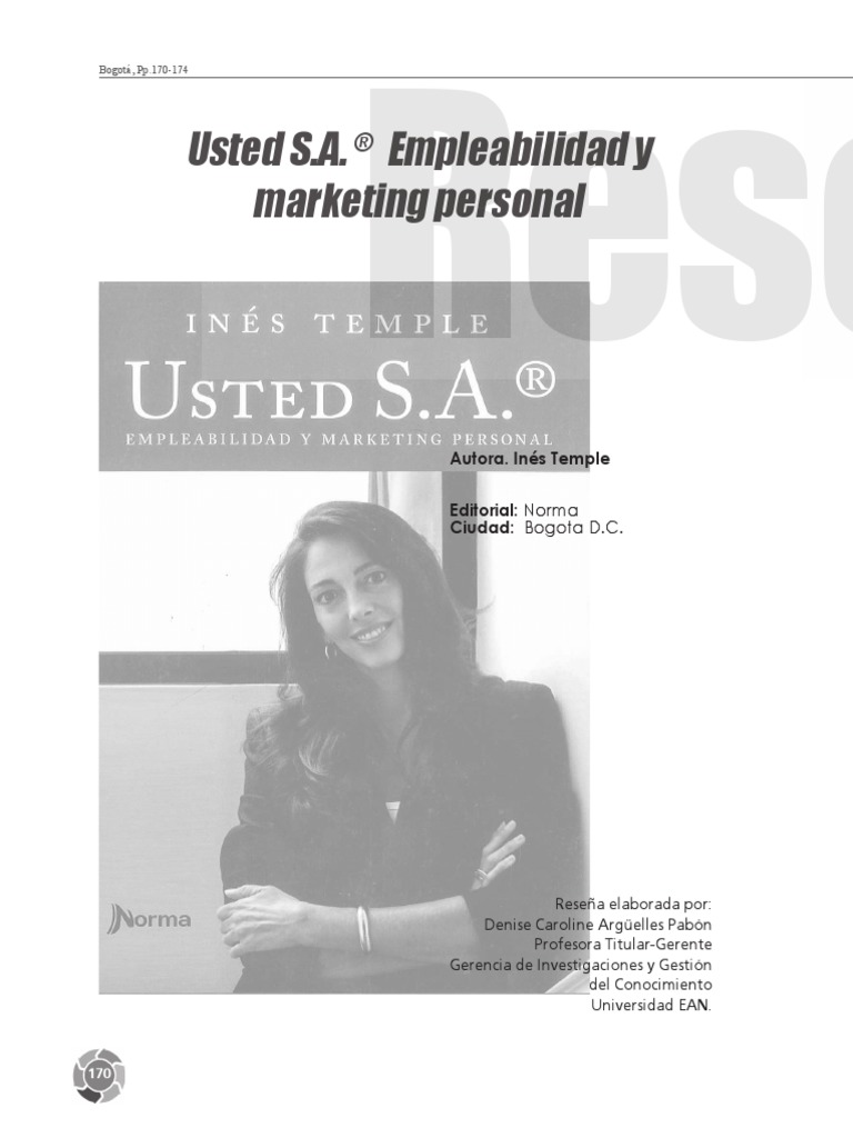 Libro Usted S.A Ines Temple PDF | PDF | Marketing | Marca