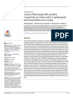 Factors Influencing Traffic Accident Frequencies On Urban Roads: A Spatial Panel Time-Fixed Effects Error Model