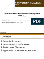 Yanbu University College: Compensation & Performance Management HRM - 322