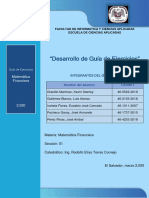 Guia de Ejercicios - Grupo 01 - Mat. Finacierera - Sección - 01 PDF