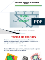 Teoria de Errores