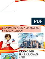 Gampanin NG Mamamayan Sa Kaunlaran