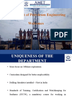 AMET Petroleum Engineering Dept Welcomes Students with Focus on Offshore Exploration