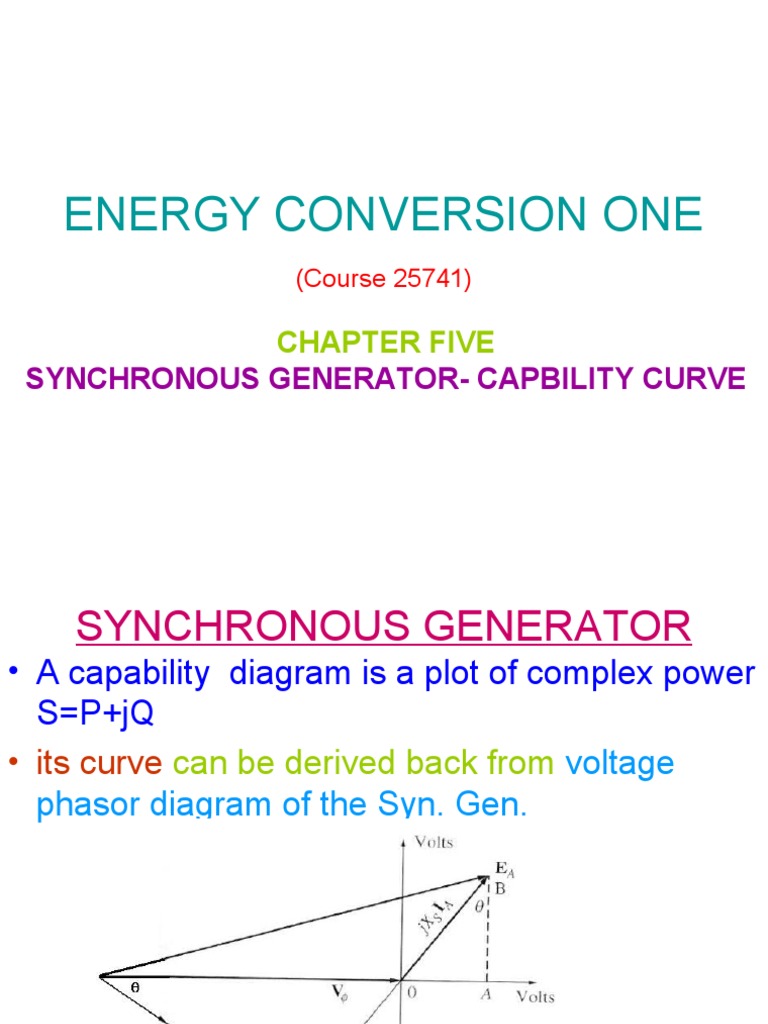 Synchronous Generator Capability Curve Guide | PDF | Electric Generator ...