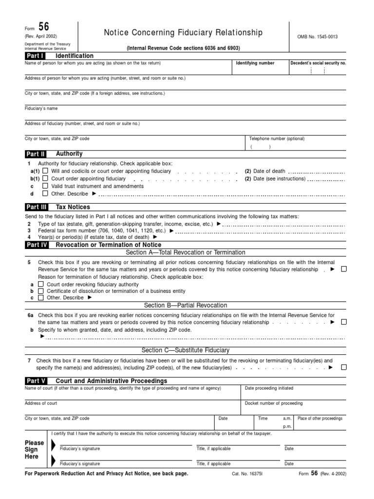F56 2002 old form 56f pdf bankruptcy trust law