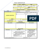 Y1 & Y2 Daily Lesson Plan 2018 With Dropdown Menus