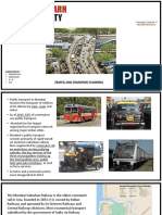 Traffic and Transport Planning: Submitted by - Simran Deo - 16BAR1081 - Ix - B - Uia Submitted To: - Ar. Shruti Sindhu