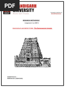 DRAVADIAN ARCHITECTURE - The Rameswaram Temple, RESEARCH METHODOLY