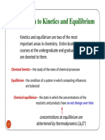 Introduction To Kinetics and Equilibrium: Concentrations at Equilibrium Are Determined by Thermodynamics ( G°)